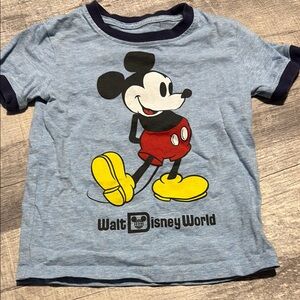 Disney Mickey Mouse Blue and Yellow Short Sleeve Tee